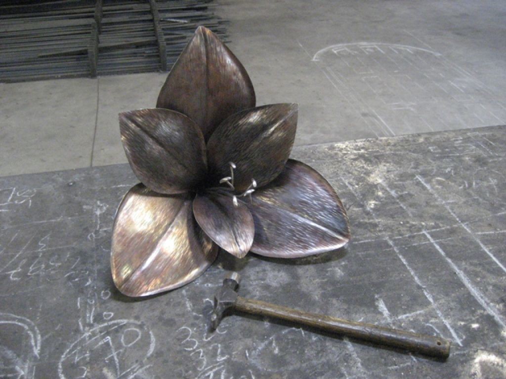 roestvrij staal bloem